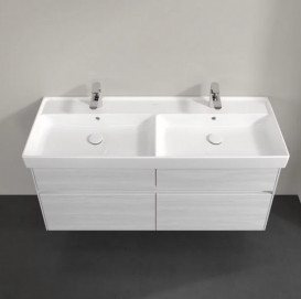 Тумба под раковину Villeroy & Boch Collaro 125,4х44,4 см с подсветкой ДСП белое дерево C013B0E8