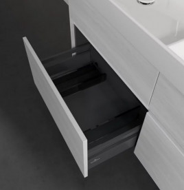 Тумба под раковину Villeroy & Boch Collaro 125,4х44,4 см с подсветкой ДСП белое дерево C013B0E8