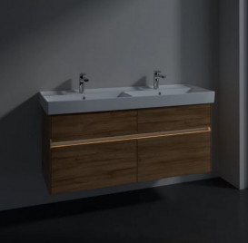 Тумба під раковину Villeroy & Boch Collaro 125,4х44,4 см із підсвічуванням ДСП дуб канзас C013B0RH