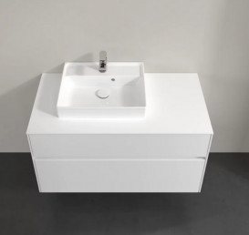 Тумба под раковину Villeroy & Boch Collaro 100х50 см с подсветкой МДФ глянцевый белый C014B0DH