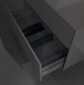 Тумба під раковину Villeroy & Boch Collaro 100х50 см із підсвічуванням МДФ глянсовий сірий C014B0FP