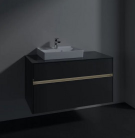 Тумба під раковину Villeroy & Boch Collaro 100х50 см із підсвічуванням МДФ глянсовий сірий C014B0FP