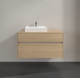 Тумба під раковину Villeroy & Boch Collaro 100х50 см із підсвічуванням ДСП північний дуб C014B0VJ