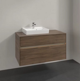 Тумба під раковину Villeroy & Boch Collaro 100х50 см із підсвічуванням ДСП дуб аризона C014B0VH