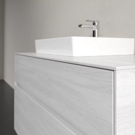 Тумба під раковину Villeroy & Boch Collaro 100х50 см із підсвічуванням ДСП біле дерево C014B0E8