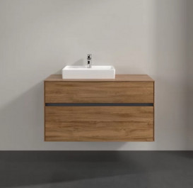 Тумба під раковину Villeroy & Boch Collaro 100х50 см із підсвічуванням ДСП дуб канзас C014B0RH