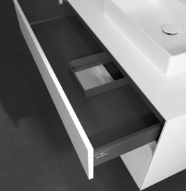 Тумба под раковину Villeroy & Boch Collaro 100х50 см с подсветкой МДФ глянцевый белый C015B0DH