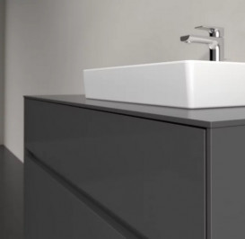 Тумба під раковину Villeroy & Boch Collaro 100х50 см із підсвічуванням МДФ глянсовий сірий C015B0FP