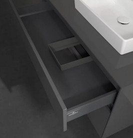 Тумба під раковину Villeroy & Boch Collaro 100х50 см із підсвічуванням МДФ глянсовий сірий C015B0FP