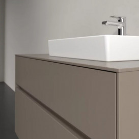 Тумба під раковину Villeroy & Boch Collaro 100х50 см із підсвічуванням ДСП трюфель сірий C015B0VG