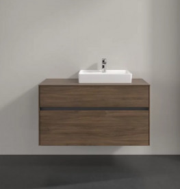 Тумба под раковину Villeroy & Boch Collaro 100х50 см с подсветкой ДСП дуб аризона C015B0VH