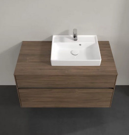 Тумба под раковину Villeroy & Boch Collaro 100х50 см с подсветкой ДСП дуб аризона C015B0VH