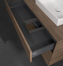 Тумба под раковину Villeroy & Boch Collaro 100х50 см с подсветкой ДСП дуб аризона C015B0VH