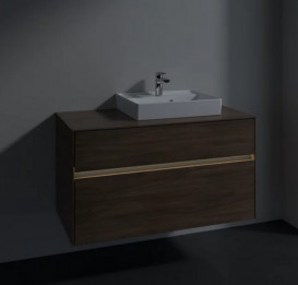 Тумба под раковину Villeroy & Boch Collaro 100х50 см с подсветкой ДСП дуб аризона C015B0VH