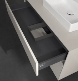 Тумба под раковину Villeroy & Boch Collaro 100х50 см с подсветкой ДСП мягкий серый C015B0VK