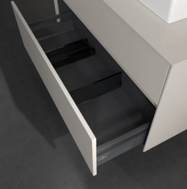 Тумба под раковину Villeroy & Boch Collaro 100х50 см с подсветкой ДСП мягкий серый C015B0VK