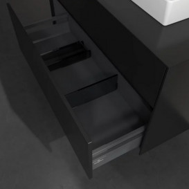 Тумба під раковину Villeroy & Boch Collaro 100х50 см із підсвічуванням МДФ чорний матовий лак C015B0PD