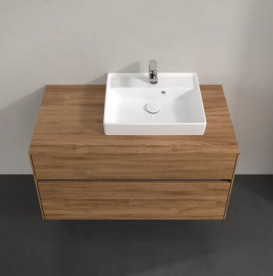 Тумба під раковину Villeroy & Boch Collaro 100х50 см із підсвічуванням ДСП дуб канзас C015B0RH