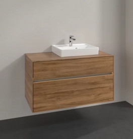 Тумба під раковину Villeroy & Boch Collaro 100х50 см із підсвічуванням ДСП дуб канзас C015B0RH