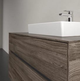 Тумба под раковину Villeroy & Boch Collaro 100х50 см с подсветкой ДСП каменный дуб  C015B0RK