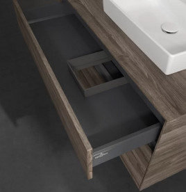 Тумба под раковину Villeroy & Boch Collaro 100х50 см с подсветкой ДСП каменный дуб  C015B0RK