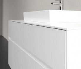 Тумба под раковину Villeroy & Boch Collaro 100х50 см с подсветкой ДСП матовый белый C016B0MS