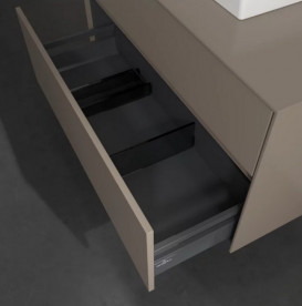 Тумба під раковину Villeroy & Boch Collaro 100х50 см із підсвічуванням ДСП трюфель сірий C016B0VG