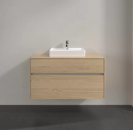 Тумба під раковину Villeroy & Boch Collaro 100х50 см із підсвічуванням ДСП північний дуб C016B0VJ