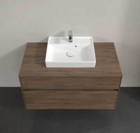 Тумба под раковину Villeroy & Boch Collaro 100х50 см с подсветкой ДСП дуб аризона C016B0VH