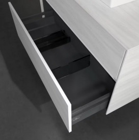 Тумба під раковину Villeroy & Boch Collaro 100х50 см із підсвічуванням ДСП біле дерево C016B0E8