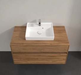 Тумба под раковину Villeroy & Boch Collaro 100х50 см с подсветкой ДСП дуб канзас C016B0RH