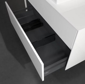 Тумба под раковину Villeroy & Boch Collaro 100х50 см с подсветкой МДФ глянцевый белый C017B0DH