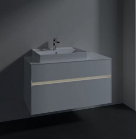 Тумба под раковину Villeroy & Boch Collaro 100х50 см с подсветкой МДФ глянцевый белый C017B0DH