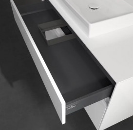 Тумба під раковину Villeroy & Boch Collaro 100х50 см із підсвічуванням ДСП матовий білий C017B0MS