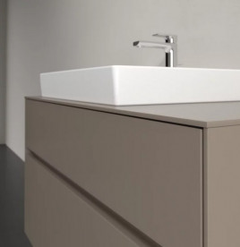 Тумба під раковину Villeroy & Boch Collaro 100х50 см із підсвічуванням ДСП трюфель сірий C017B0VG