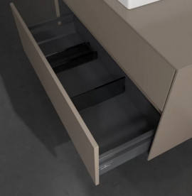 Тумба під раковину Villeroy & Boch Collaro 100х50 см із підсвічуванням ДСП трюфель сірий C017B0VG