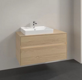 Тумба під раковину Villeroy & Boch Collaro 100х50 см із підсвічуванням ДСП північний дуб C017B0VJ