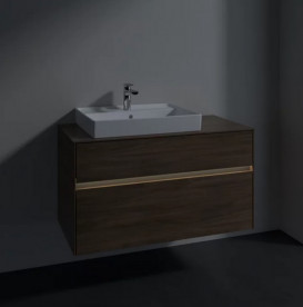 Тумба под раковину Villeroy & Boch Collaro 100х50 см с подсветкой ДСП дуб аризона C017B0VH