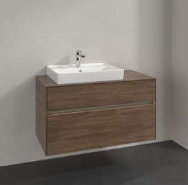 Тумба под раковину Villeroy & Boch Collaro 100х50 см с подсветкой ДСП дуб аризона C017B0VH