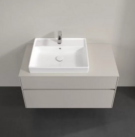 Тумба под раковину Villeroy & Boch Collaro 100х50 см с подсветкой ДСП мягкий серый C017B0VK