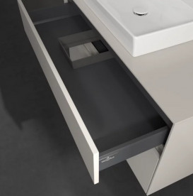 Тумба под раковину Villeroy & Boch Collaro 100х50 см с подсветкой ДСП мягкий серый C017B0VK