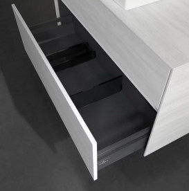 Тумба под раковину Villeroy & Boch Collaro 100х50 см с подсветкой ДСП белое дерево C017B0E8