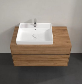 Тумба под раковину Villeroy & Boch Collaro 100х50 см с подсветкой ДСП дуб канзас C017B0RH