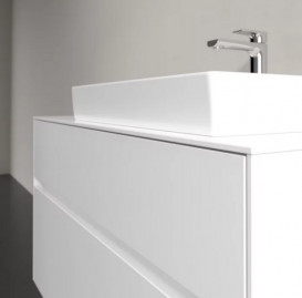 Тумба под раковину Villeroy & Boch Collaro 100х50 см с подсветкой МДФ глянцевый белый C018B0DH