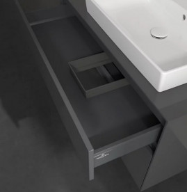 Тумба под раковину Villeroy & Boch Collaro 100х50 см с подсветкой МДФ глянцевый серый C018B0FP