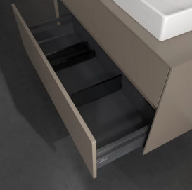 Тумба під раковину Villeroy & Boch Collaro 100х50 см із підсвічуванням ДСП трюфель сірий C018B0VG