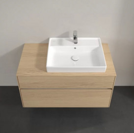 Тумба под раковину Villeroy & Boch Collaro 100х50 см с подсветкой ДСП северный дуб C018B0VJ