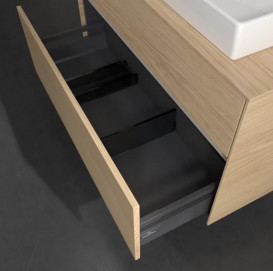 Тумба под раковину Villeroy & Boch Collaro 100х50 см с подсветкой ДСП северный дуб C018B0VJ