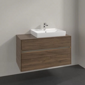 Тумба под раковину Villeroy & Boch Collaro 100х50 см с подсветкой ДСП дуб аризона C018B0VH