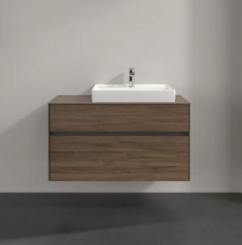 Тумба под раковину Villeroy & Boch Collaro 100х50 см с подсветкой ДСП дуб аризона C018B0VH